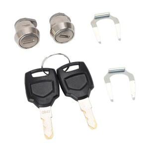 Yanmis 오토바이 탑 박스 락 실린더 키트, 알루미늄 합금 리어 안전 시스템, 박스, 화물 헬멧 박스용 키 2개 포함