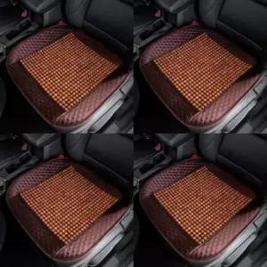 [CAR] 원목구슬 자동차 방석 브라운 시트커버 차량용