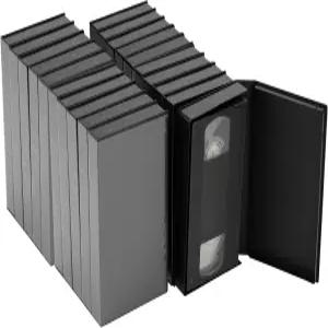 DIICCYO 10팩 스탠다드 블랙 VHS 케이스 앨범 테이프 보호 가정용 주방 미디어 보관 및 보존을 위한 풀