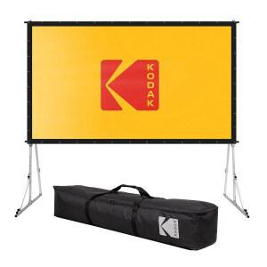 KODAK 150 U201D 휴대용 프로젝터 스토리지 스탠드 폴드 키트 야외 안정성 삼각대 있는 배경 블랙 화면 케이스가 패스트 화이트 영화용 실내 프로젝션