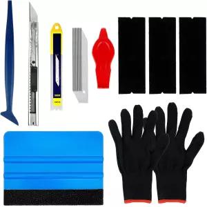 가장자리 트리밍 스퀴지 9mm 나이프 펠트 스퀴지가 포함된 자동차 래핑 비닐 키트 윈도우 틴트 필름 적용