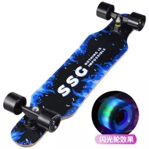 스케이트보드 롱보드 입문용 없음 블랙 화이트 초보 보더 미니 연습용 화이