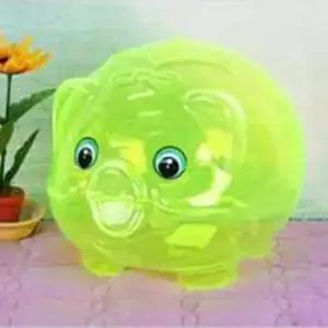 [문구] 투명 돼지 저금통 특대 동전통 동전보관통