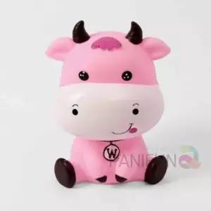 [문구] 카우 저금통 소 핑크 이색저금통 거실인테리어 동물저금통 해피저축 동전저금통
