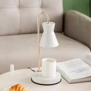 프리미엄 대리석 캔들워머 무광화이트 램프갓 조명 향초 북유럽 인테리어 무드등 대만 A 조광