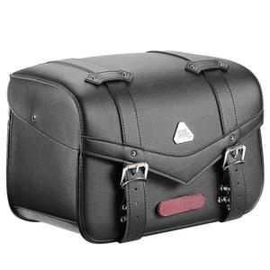 KEMIMOTO 사이드백 25L 바이크용 새들백 뒷면 발수 소품 수납, 설치 간편 블랙 KM5431