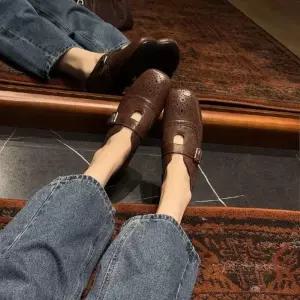 여친 오피스룩 화 수제화 로퍼 플랫 슈즈 BE5