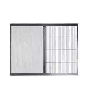 창문자바라 원룸 사무실 그레인 베란다 커튼 슬라이딩 무타공 가림막 접이식