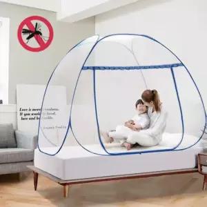 원터치 모기장 1인용 침대 바닥있는 2인용 120x200x150cm