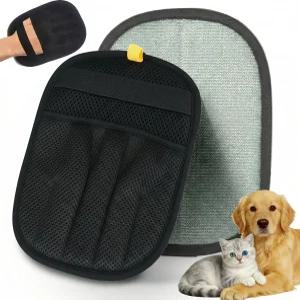 고양이와 강아지를 위한 글리풀보이 반려동물 제모 장갑 귀중한 다섯 손가락 정전기 매직 브러시 가구 의류