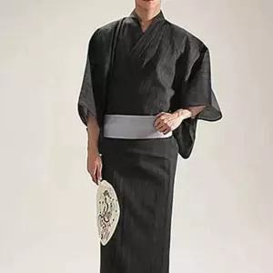 남성 유카타 기모노 전통 여행 남자 체험 일본 온천옷 목욕가운