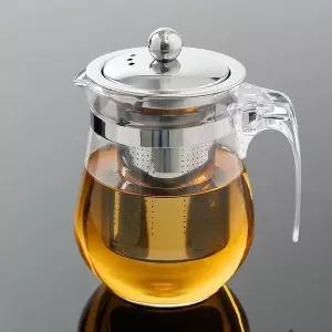 차주전자 티 유리 차포트 내열 유리 티포트 2p 세트 유리티포트