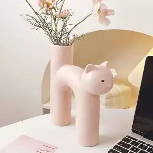 도자기 꽃병 인테리어 화병 세라믹 오브제 중 빈티지꽃병