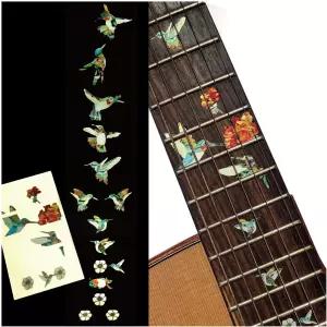 인레이스티커 벌새 - 23인치(여행용) 기타용 프렛 마커 인레이 스티커 데칼