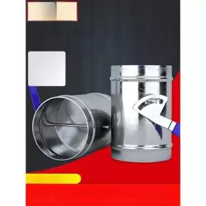 강력한 연통 댐퍼 화목 난로용 공기조절 불멍 캠핑용 난로 아연도금 초두꺼운 80mm