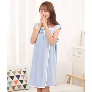 여성 샤워 빠른 원단 흡수 골프 마사지 목욕 리본 가운 도톰하고 부드러운 용품 타올