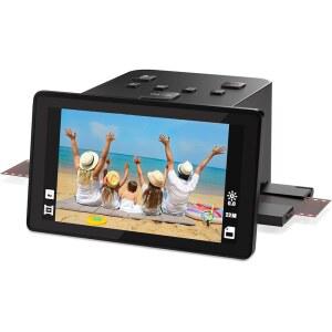 필름 및 슬라이드 스캐너 u2013 35mm, 126, 110 네거티브 & 슬라이드를 22MP 디지털 사진 스캐너로 변환, 5 u201D LCD, 이지로드 인서트 빠르게 변환