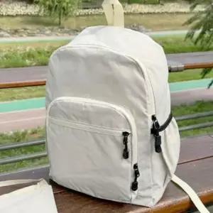 심플한 디자인 캐주얼한 스타일리쉬 여성 나일론소재 백팩 데일리 가방 대용량 빅사이즈 크로스백 세트 가