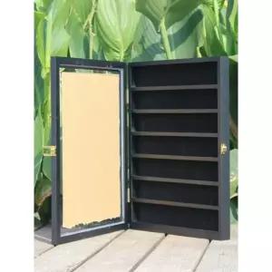 코인거치대 기념 동전 디스플레이 주화메달 수집함 35.8 x 44.8 4.7cm블랙 mdf