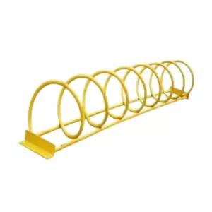 실외 자전거 보관소 거치대 주차 아파트 상가 2m 옐로우 화이트