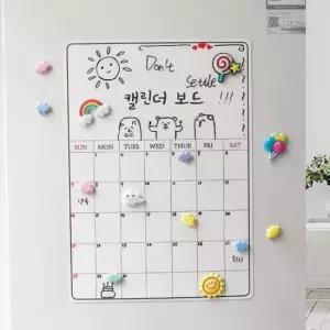 월중계획표 고무자석 화이트 보드 칠판 일정 캘린더 30x41cm