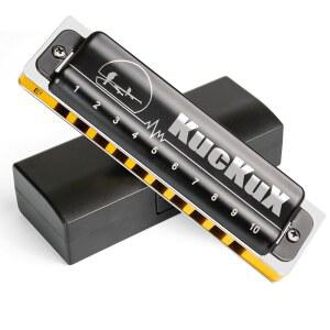 E 플랫 키의 쿠룩스 디아토닉 하모니카, 블루스 마우스 오르간 10홀 20톤, 인광 청동 리드, ABS 콤보, 이지 클린 커버, 하프, 초보자용