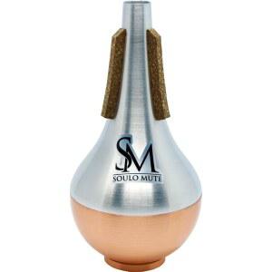 소울로 음소거 SM6525 트럼펫 스트레이트 - 구리 바닥 7 x 3.75 인치
