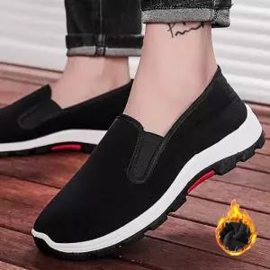 남성 가벼운 산책 방한화 털 슬립온 스니커즈 ZG-TY11