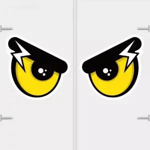 고휘도 왕눈이 안전거리 리플렉터 차량스티커 CES 068 번개아이 03-대형