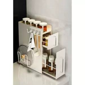 스토리지 컵수납함 선반 정리 서랍 홀더 틈새 슬림
