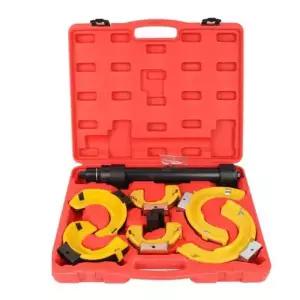 자동차 쇼바 탈거기 스프링 압축기 정비 공구 세트 차량 해체 작업