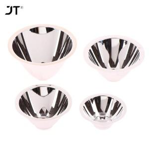 마운팅 플레이트 없는 LED 알루미늄 반사경 컵 56mm 77mm 1W 3W 비드용 집중 컵