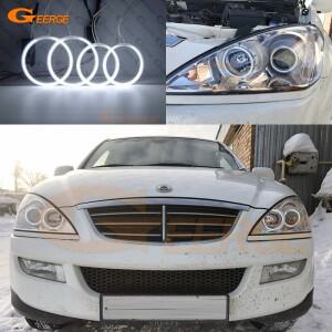 쌍용 카이런 2005-2014 우수한 울트라 브라이트 CCFL 엔젤 아이즈 헤일로 링 키트 자동차 액세서리