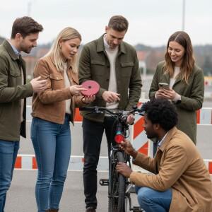 4개 반사경 72mm 직경 안전 나사 장착형 원형 도로 후면