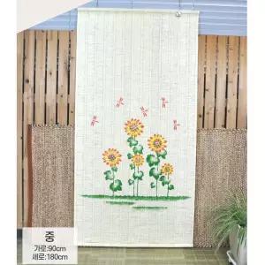 노인정 경노당 햇빛차단 시원 통풍 자동 문발 90x180 가리개 베란다발