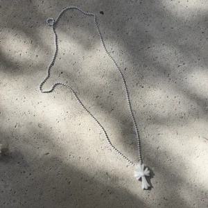 미국 크롬 하츠 도쿄 20주년 십자가 고무 목걸이 흰색과 먼지 가방 236661886337