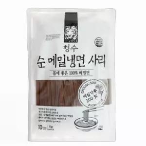 순메밀면 100프로 냉소바 냉모밀 비빔 막국수 메밀면 1000g