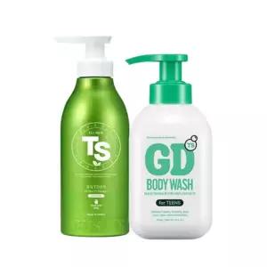 [온누리상품][TS] 올뉴 TS샴푸 탈모증상완화 500g 1개+TS지디바디워시 400g 1개