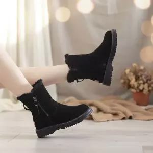 [하프클럽/다잇템]여성 발목 포근한 FW 세무 부츠