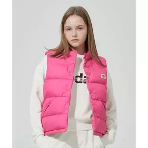 브랜드정품 코닥 KODAK 레인보우 경량 세미크롭핏 다운 베스트 우먼 PINK 288327