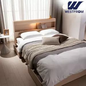 [웨스트프롬] 하이든 LED 수납침대(K) / 바다 매트