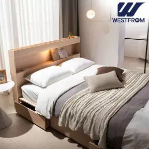 [웨스트프롬] 하이든 LED 수납침대(SS) / 바다 매트