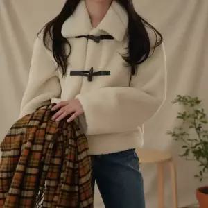 여성 겨울 포근 양털 숏 더블 아우터