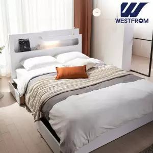 [웨스트프롬] 루이스 LED 수납침대(SS) / 침대 프레임만