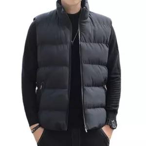 남녀공용 빅사이즈 조끼 패딩 무지 겨울 커플 아이템 EPi3+3jlo