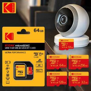 기존 KODAK 마이크로 SD 64GB 128GB 메모리 카드 Microsd 4K U3 cartao de memoria 미니 TF 클래스 10 + 어