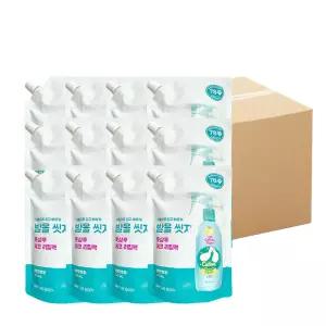 온더바디 코튼풋 발을 씻자 레몬민트향 리필 500mlX12개입(1박스) 발냄새제거 풋샴푸