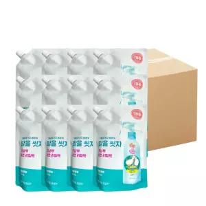 온더바디 코튼풋 발을 씻자 자몽민트향 리필 500mlX12개입(1박스) 발냄새제거 풋샴푸