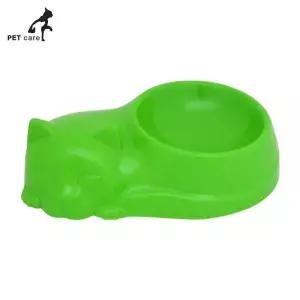 1구 식기 그린 고양이