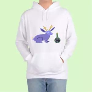 후드티 남여공용 사슴 고대 문명 특이한 맞춤 디자인